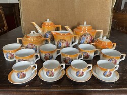 Zsolnay tea-coffee set – 1930s – 21 pcs