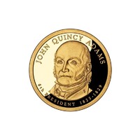 USA,1 dollar 2008 S PP - John Quincy Adams aUNC+ ötvözet
