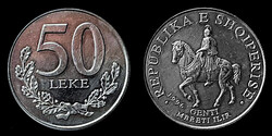 Albánia 50 lek 1996