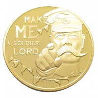 Jersey,50 pence 2014 PP - I. Világháború - Lord Kitchener hadügyminiszter UNC vas
