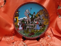 Seltmann Weiden  német porcelán dísztányér,  október