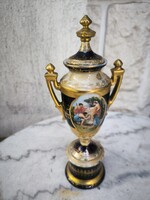 Altwien jelzett vàza jelenetes Royal Vienna  stílusú