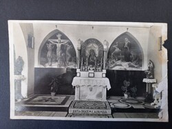 Régi képeslap A golgotai kápolna - Magyar Szentföld kiadása 1943