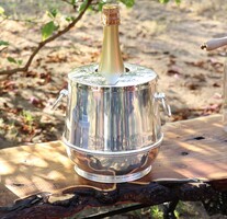 Vintage Silver-Plated Champagne and Wine Cooler