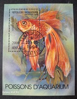 1993. Madagaszkár - Akváriumi hal blokk 4 € (663)