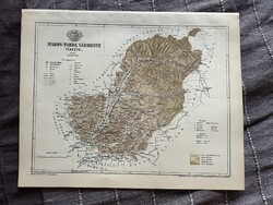 Maros-Torda vármegye térképe. Gönczy 1897. Magyarország kézi atlasza. Erdély