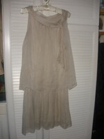Silk, selyem -pamut ruha, bézs