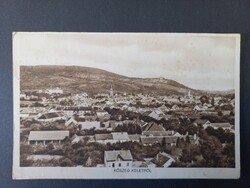 Régi képeslap Kőszeg keletről -1932   Róth Jenő könyvkereskedés