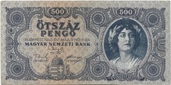 500 pengő 1945 Hibás "N" betű 2. elcsúszott elő és hátlapi nyomat