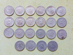 Magyarország 22 db Különböző Érme 1 Forint 1949-1989