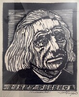 Liszt Ferenc - linómetszet.