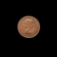 FÉL PENNY (Half Penny) Egyesült Királyság - II. ERZSÉBET - 1956