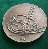 Borsos Miklós: Thonet hintaszék, bronz érem, plakett