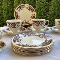 Colough Royal angol csont porcelán teás -desszertes készlet