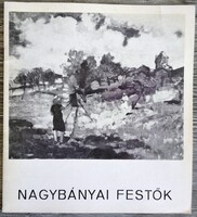 Könyv, bemutató füzet, Nagybányai festők kiállítás, Mezőkövesd 1973