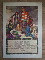 Magyar hiszekegy - Irredenta plakát