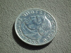 Németország, ezüst birodalmi 2 Márka (Reichsmark), 1933 G, Martin Luther