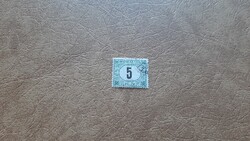 Pecsételt bélyeg 1914 Zöldportó 5. 5 f A Kat: 100 Ft