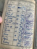 Régi repülési napló 1951 Vöcsök Lepke Pilis Cinke Futár Szellő Ifjúság Koma Magyar repülő Rákosi kor
