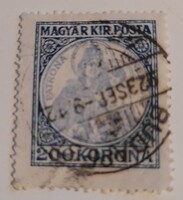 1921/1925 Koronás Madonna 200 korona pecsételt