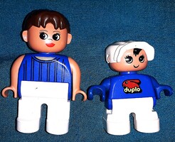 Eredeti LEGO® DUPLO játékfigurák Kamaszlány és kisöccse 2 db egyben a képek szerint