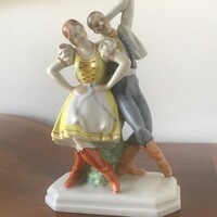 Herendi porcelán táncoló pár