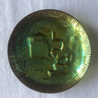 Zsolnay eozin fali tányér