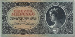 10000 tízezer milpengő 1946 6. alacsony sorszám "006956"