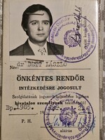 Önkéntes rendőr igazolvány
