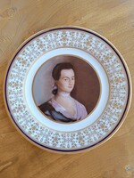 Amerikai kerámia emléktányér "Abigail Adams"