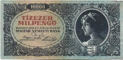 10000 tízezer milpengő 1946 5. alacsony sorszám "001056"