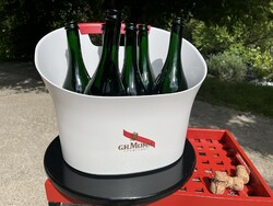CHAMPAGNE CLUB - G.H. MUMM 6 palackos pezsgős jégmedence – Nagyméretű Cordon Rouge jéghűtő veder