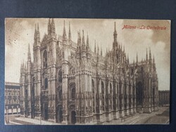 Antik képeslap - Milánó – a dóm (La Cattedrale), 1906