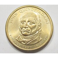 USA,1 dollar 2008 P - John Quincy Adams aUNC+ ötvözet