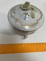Herendi porcelán bonbonier törött hibás
