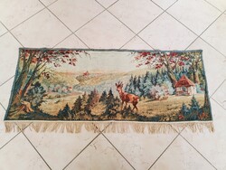 Gobelin szövésű FALVÉDŐ, FALIKÁRPIT - ERDEI JELENET