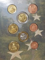 Próba veret forgalmi sor Andorra 2003. 1c-2E (8 db) dísztokban UNC (3)