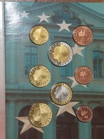 Próba veret forgalmi sor Svédország 2003. 1c-2E (8 db) dísztokban UNC (3)