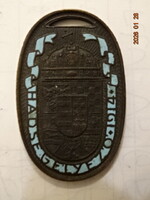 ZUTT RICHÁRD : I. VH. VILÁGHÁBORÚS ZOMÁNCOZOTT BRONZ HADSEGÉLYEZŐ 1914 JELVÉNY