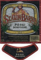 Sör címke: Szalon Barna, Pécs.