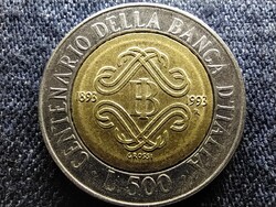Olaszország 100 éves az olasz bank 500 Líra 1993 R