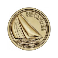 USA,1 dollar 2022 D - Amerikai innováció - Rhode Island - Reliance yacht aUNC+ ötvözet
