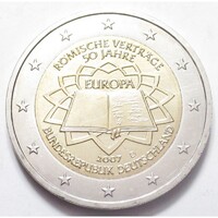 Németország,2 euro 2007 D - Római Szerződés aUNC+ ötvözet