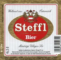 Sör címke: Steffl, Osztrák sör.