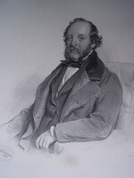 Josef Kriehuber (1800–1876) Franz Leybold botanikus portréja 1853