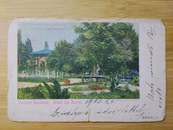 Románia, Erdély, Buziás,Ligetrész a Gyógyterem előtt, Herrling Károly kiadás, 1903
