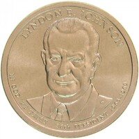 USA,1 dollar 2015 D - Lyndon B. Johnson aUNC+ ötvözet