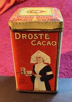 Box, droste cacao old antique Dutch metal box