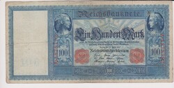 Német Birodalom 100 márka 1910 VF ropogós nagyméretű bankjegy