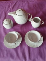 Zsolnay porcelán. Zsolnay Babos platina ( Babos Pálma). Teás készlet (2 személyes)
